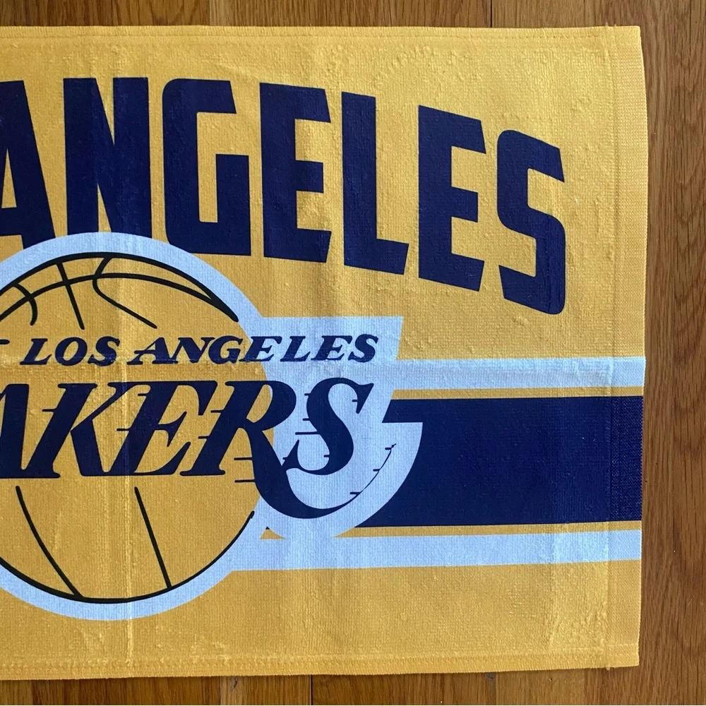 Los Angeles Lakers Rally Towel New SET of 2 Rally Golf Tailgate Bench Yellow